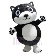 Perro negro encantador de dibujos animados Disfraz de mascota animal