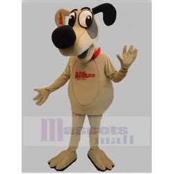 Beige Gray and Black Doggie Dog Mascot Costume Animal