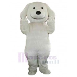 White Puppy Dog Mascot Costume Animal Fancy Dress