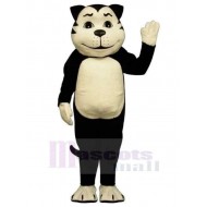 Worried Black and White Dog Mascot Costume Animal