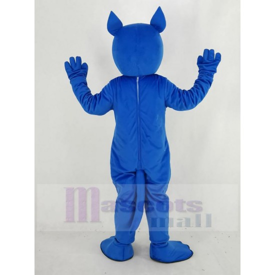 Blauer Boston Terrier Hund Maskottchen Kostüm Tier