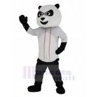 Panda de base-ball Costume de mascotte avec T-shirt blanc Animal