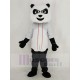 Baseball-Panda Maskottchen Kostüm mit weißem T-Shirt Tier