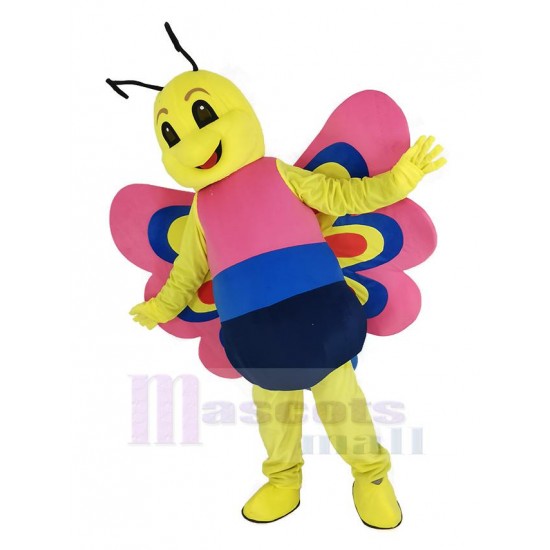 Pink Lightweight Butterfly Mascot Costume Insect