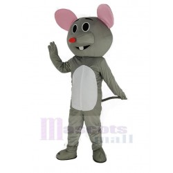 Ratón gris con nariz roja Traje de la mascota Animal