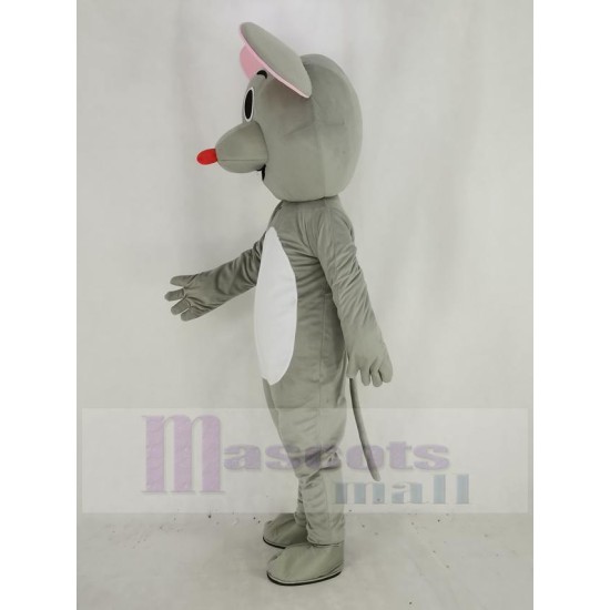 Souris grise avec nez rouge Costume de mascotte Animal