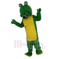 Crocodile Vert Costume de mascotte avec grande bouche Animal