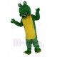 Green Crocodile Mascot Costume with Big Mouth Animal
