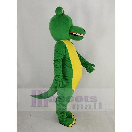 Cocodrilo verde Disfraz de mascota con boca grande Animal