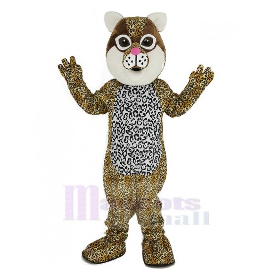 Gato Ocelote Marrón Disfraz de mascota Animal