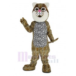 Brown Ocelot Cat Mascot Costume Animal