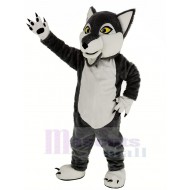 Süßer grauer Wolf Maskottchen Kostüm Tier