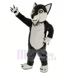Cute Gray Wolf Mascot Costume Animal