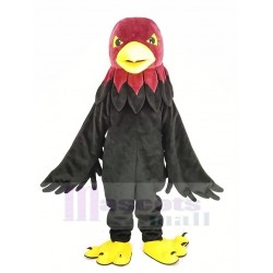 Cooler schwarzer Falke Maskottchen Kostüm Tier