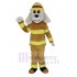 Sparky der Feuerhund Maskottchen Kostüm mit hellbraunem Anzug