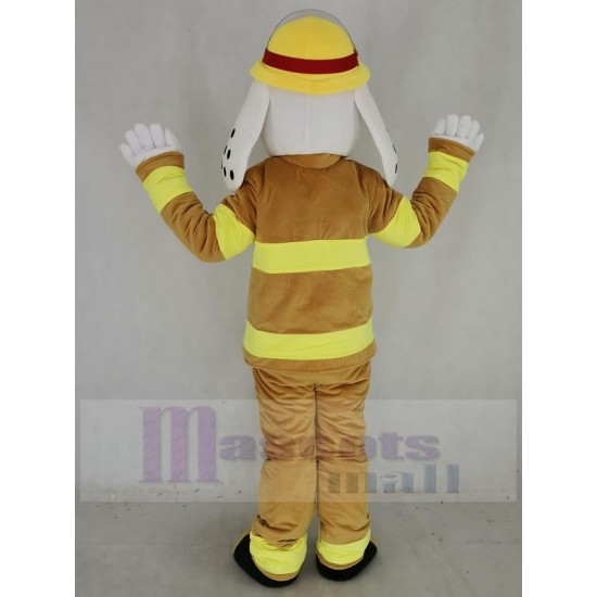 Sparky le chien de feu Costume de mascotte avec costume de couleur beige