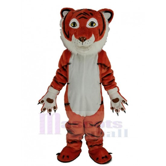 Cute Orange Tiger Mascot Costume Animal