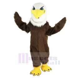 Wildes langes Haar Brauner Adler Maskottchen Kostüm Tier