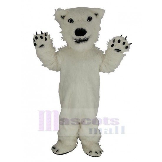 Cool White Polar Bear Mascot Costume Animal