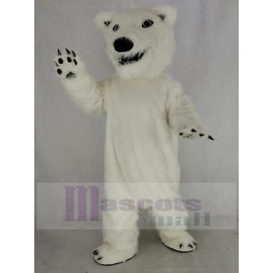 Cool White Polar Bear Mascot Costume Animal