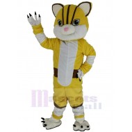 Gelber Tiger Maskottchen Kostüm Tier