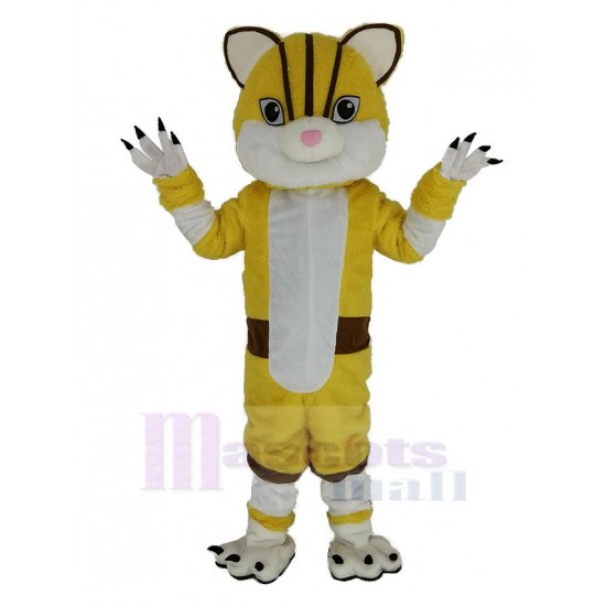 Tigre jaune Costume de mascotte Animal
