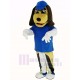 Beagle Dog Mascot Costume with Blue Hat Animal