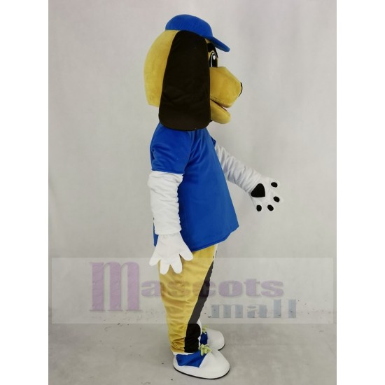 Beagle Dog Mascot Costume with Blue Hat Animal
