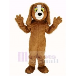 Brauner pelziger Hund Maskottchen Kostüm Tier