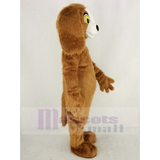 Chien poilu brun Costume de mascotte Animal