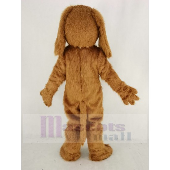 Brauner pelziger Hund Maskottchen Kostüm Tier