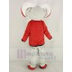 Ram Mascot Costume in Red Coat Animal