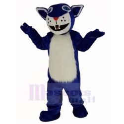 Dark Blue Wildcat Mascot Costume Animal