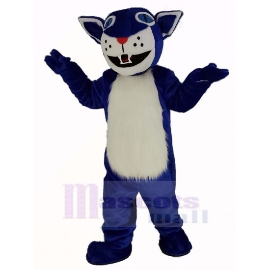 Gato montés azul oscuro Disfraz de mascota Animal