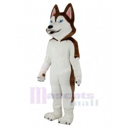 Braun und weiß Husky Hund Maskottchen Kostüm Tier