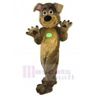 Feliz, perro marrón oscuro Disfraz de mascota Animal