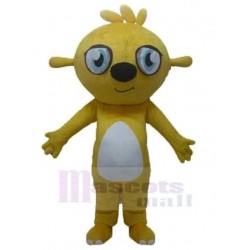 Big Eyes Yellow Dog Mascot Costume Animal
