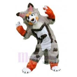 Colorido, perro esquimal, lobo Disfraz de mascota Animal con orejas rosas