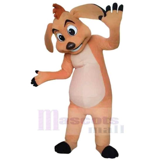 Schöner hellbrauner Hund Maskottchen Kostüm Tier