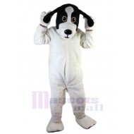 Perro blanco feliz Disfraz de mascota Animal adulto