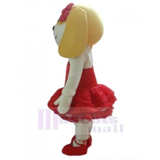 Perro de ballet Traje de la mascota Animal en vestido rojo