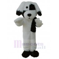Perro de peluche blanco y negro Traje de la mascota Animal