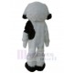 Chien en peluche noir et blanc Costume de mascotte Animal