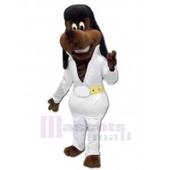 Gentle Dark Brown Dog Mascot Costume Animal