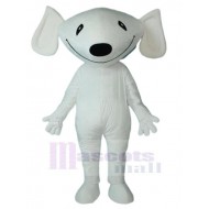 Chien blanc comique Costume de mascotte Animal avec de grandes oreilles