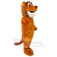 Orange Plüschhund Maskottchen Kostüm Tier