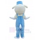 Chien mignon Costume de mascotte Animal avec chapeau bleu