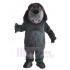 Schöner dunkelgrauer Husky-Hund Maskottchen Kostüm Tier
