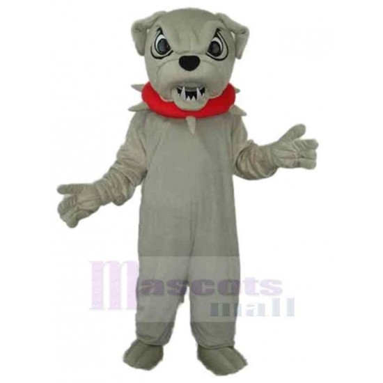 Chien gris en colère Costume de mascotte Animal