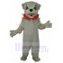 Angry Gray Dog Mascot Costume Animal